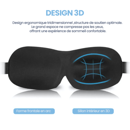 Masque de sommeil 3D Hipnoo® ZenSleep – Image 2