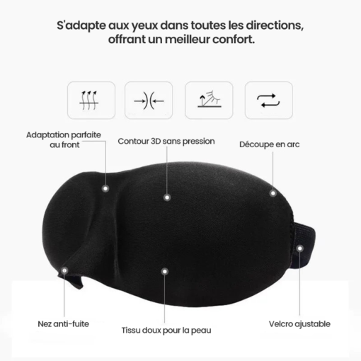 Masque de sommeil 3D Hipnoo® ZenSleep – Image 3